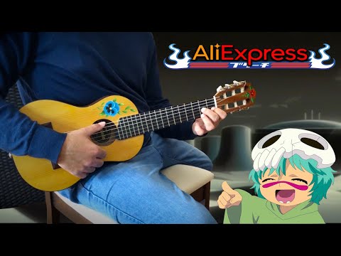 『Nube Negra』(Bleach) meet my son's guitar bought 25€ on AliExpress【flamenco guitar cover】