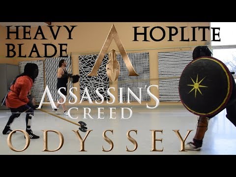 Assassin's Creed Odyssey - Axe VS Hoplite - HEMA Duel - Real life fighter & stunts
