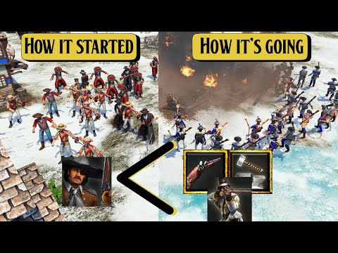 AOE3DE: Fighting off the BAJA Rush with Age 2 Sharpshooters! Fun 1v1 Comp!