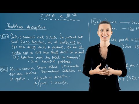 Probleme Descriptive - Partea 1 - Matematica - Clasa a III-a