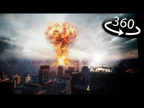 360° VR - POV City gets NUKED! Nuclear Explosion Simulation