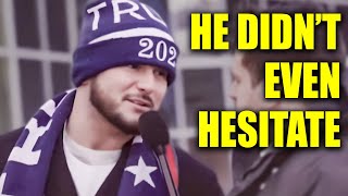 Trump Supporter Forgets He's On Camera & Reveals Sad Truth About MAGA