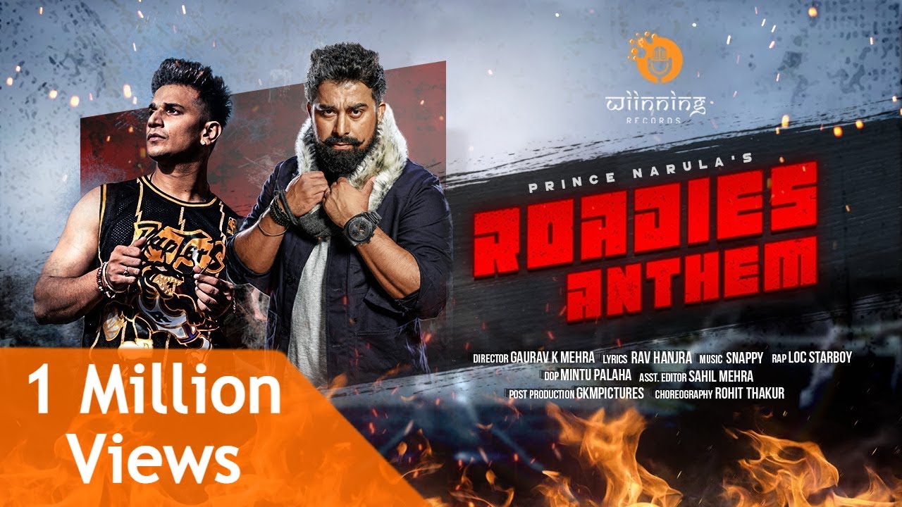 Roadies Anthem Lyrics | MTV Roadies X2 | Prince Narula