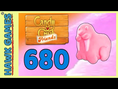 Candy Crush Friends Level 680 (Animals mode) - 3 Stars Walkthrough, No Boosters