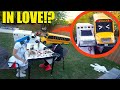 I Caught Ambulance Women and School Bus Head on a Romantic Date! (They Kissed)