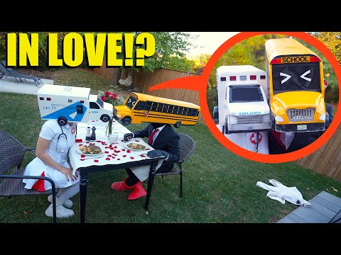 I Caught Ambulance Women and School Bus Head on a Romantic Date! (They Kissed)