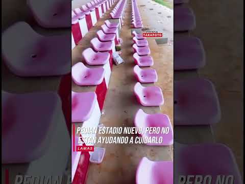 Estadio nuevo o basurero mumunicipal.​#Lamas #SanMartin #MedioAmbiente (video prensa tarapoto)