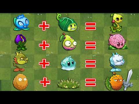 Pvz 2 Discovery - Some Old & New Plants Fusion & Evolution 
