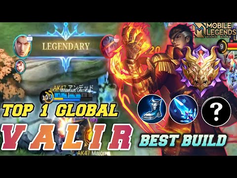 VALIR Mythical Glory Top 1 GLOBAL best build gameplay auto win - Mobile Legends Bang-bang