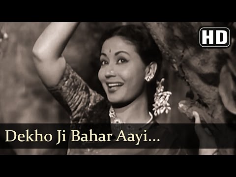 Dekho Jee Bahaar Aayee (HD) - Azaad Songs - Meena Kumari - Filmigaane