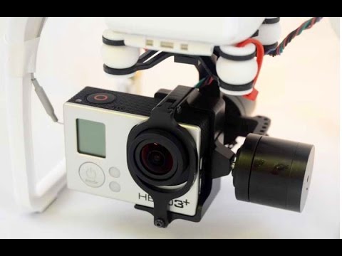 Fpv Axis Brushless Gimbal with Controller For Dji Phantom Gopro 34 (2 axis gimbal) video