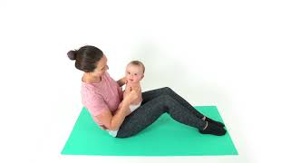 Bb25. Tập mạnh cơ gập cổ cho bé