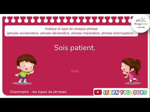 Les types de phrases : exercices