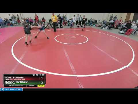 88-91 Lbs Round 1 - Wyatt Bonewell, Texas Elite Wrestling Club Vs Rudolph Henninger, 3F Wrestling