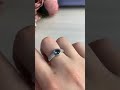 Серебряное кольцо с топазом Лондон Блю