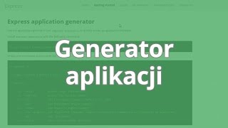 Kurs Node.js - Generator aplikacji