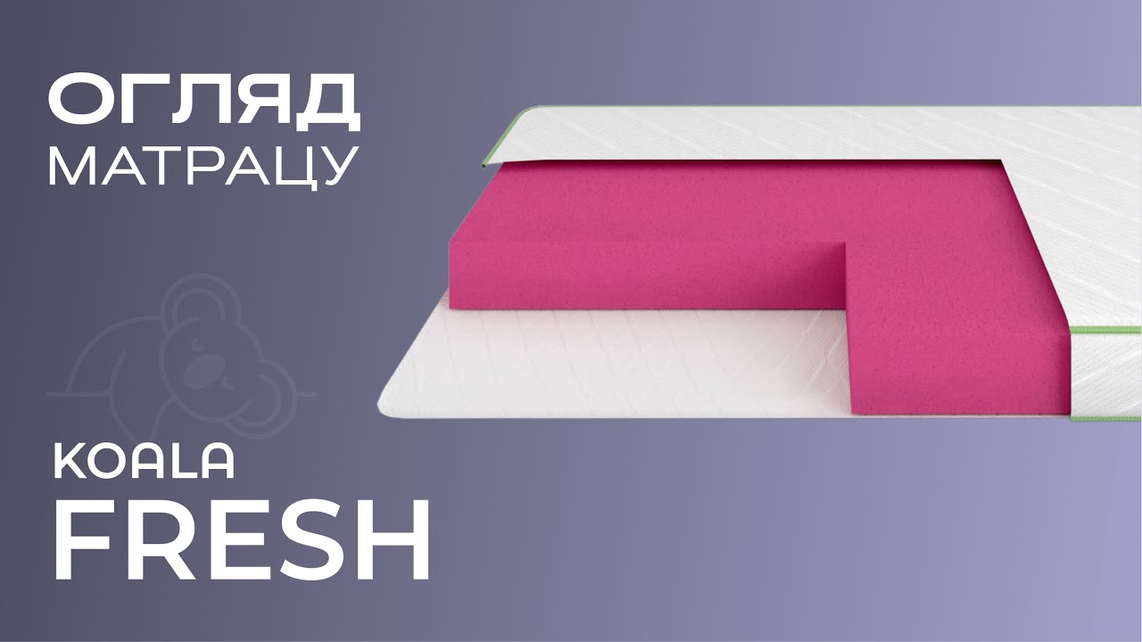 Матрац ортопедичний ТМ Ismart Koala Fresh 70х160 см безпружинний (ISM-051041)