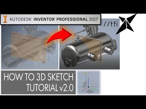 How to 3D Sketch [v2.0] 2017 | Autodesk Inventor