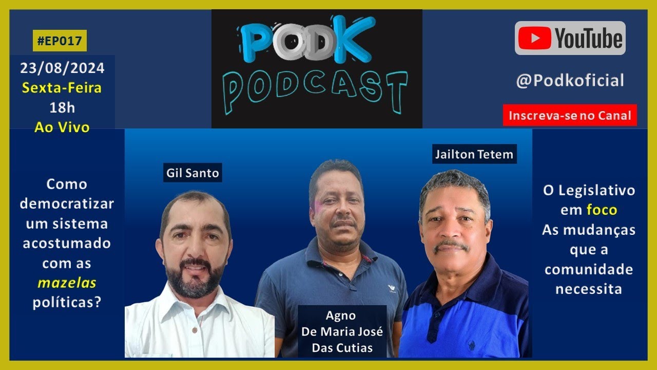 #17 POD K - ENTREVISTA COM CANDIDATOS A VEREADORES DO PL