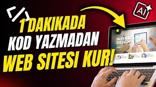 YAPAY ZEKAYLA 1 DAKİKADA WEB SİTESİ VE UYGULAMA YAP! 🤯