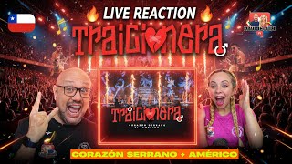 😱 We reacted to “Traicionera” by Corazón Serrano and Américo LIVE | Total excitement!