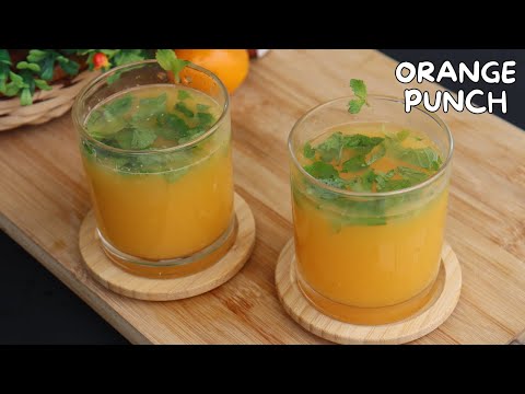 Orange Punch || Immune Booster Drink || Refreshing Orange Juice |