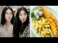 Cheeky Fish Chips With K POP Stars Ft LE SSERAFIM