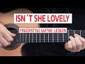 Isn´t She Lovely | Stevie Wonder - Fingerstyle Guitar Lesson (Tutorial) + TABS