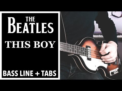The Beatles - This Boy /// BASS LINE [Play Along Tabs]