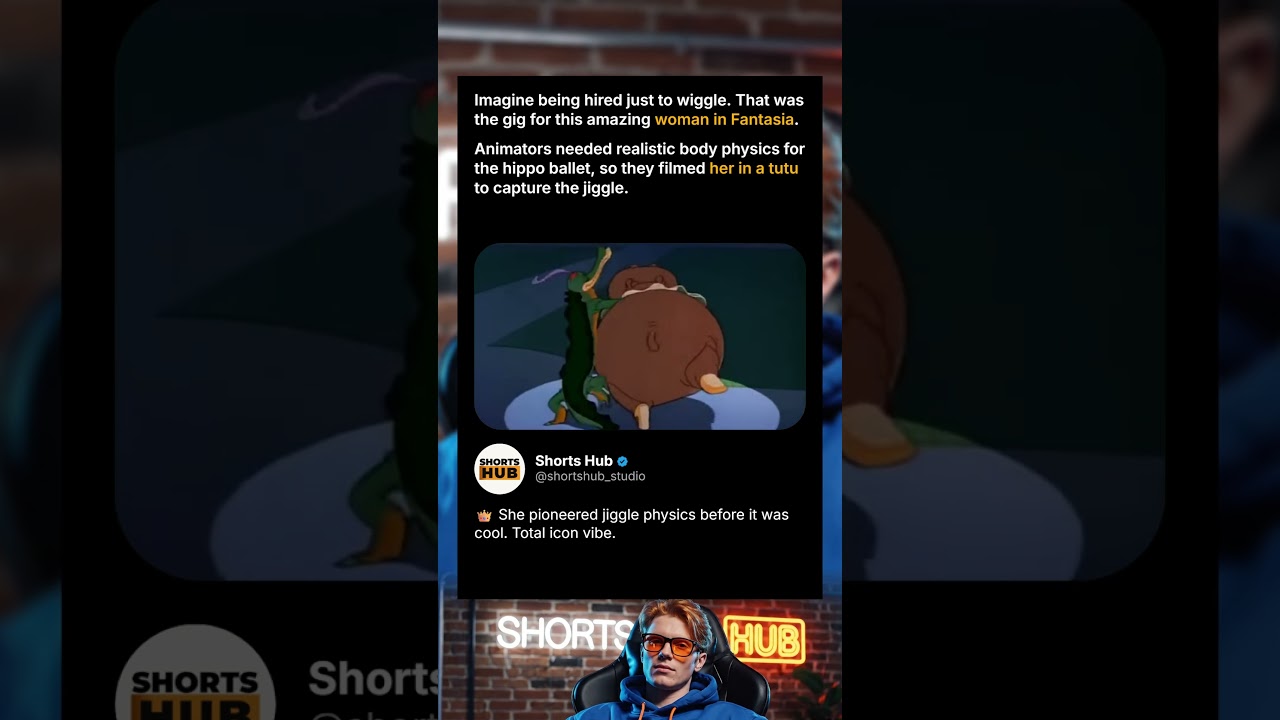 🦛 Disney Used a Real Woman to Animate a Hippo