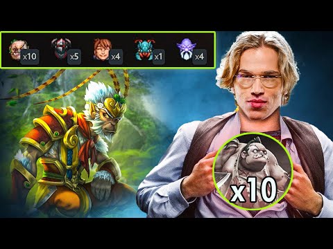 TOPSON safelane MK only FARMS enemy instead of CREEP !