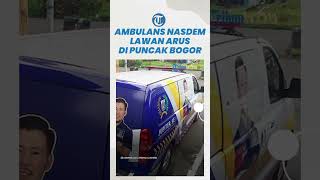 Ambulans Berstiker Nasdem Bawa Iring-iringan Bus Lawan Arus di Puncak, Ternyata Family Gathering