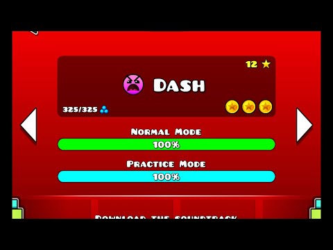 Geometry Dash Walkthrough - Level 22 (Dash) [ALL COINS]