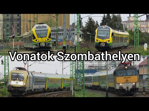 Vonatok Szombathelyen / Trains at Szombathely