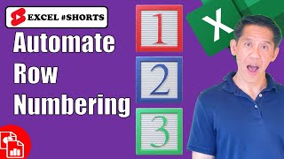 Automatic Renumber in Column - Excel #Shorts