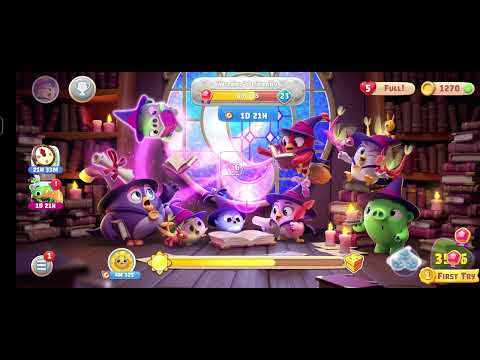 Angrybird Journey land 21  Wizard's Library Cross Level 3521 To 3530  V#924    #nocopyright