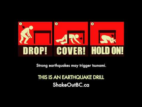 ShakeOut BC Drill Broadcast Video (with Sound Effects)