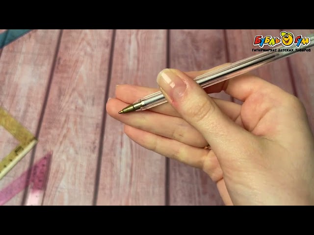 Ручка шариковая черные чернила - видео