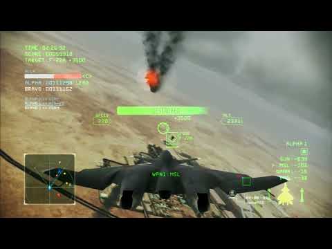 Extra Large Plane vs Extra Large Oil Field | XFA-33 -Alect- Co-Op in Ace Combat Infinity (Defunct)