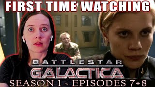 BATTLESTAR GALACTICA | Season 1 - Ep. 7 + 8  | First Time Watching Reaction | She&#39;s Really There!!!