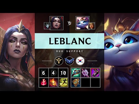 LeBlanc Support vs Yuumi - KR Diamond Patch 25.15