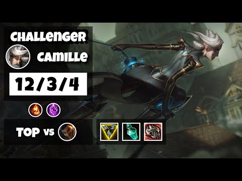 Camille vs Akshan Top 12.1 Challenger S11 Gameplay (12/3/4) - BR