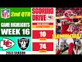Raiders vs Chiefs FULL GAME 2nd QTR [WEEK 16] | NFL Highlights 2023