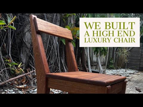 How to build a luxury chair with sapele wood