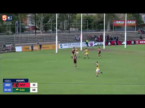 Rd 7 Hostplus SANFL Snapshot - West's Liam Delahunty smothers & goals