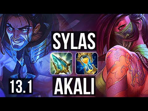 SYLAS vs AKALI (MID) | Rank 3 Sylas, 5/2/10, Rank 20 | KR Challenger | 13.1