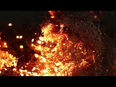 Steel Wool Burning 4K - (Quick Montage)