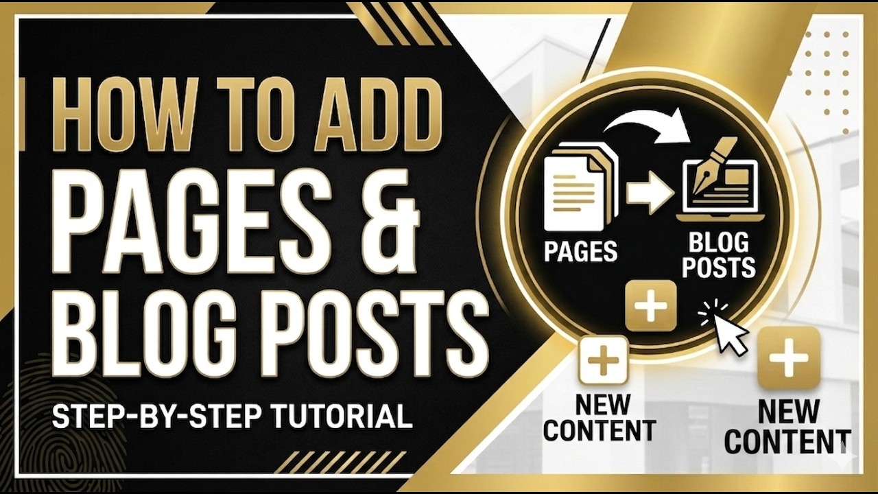 Adding Pages and Blog Post