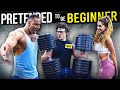 CRAZY NERD shocks GIRLS in a GYM prank | Elite Lifter Pretended to be a BEGINNER ft. Anatoly powder