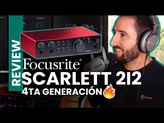 Vídeo relacionado con Focusrite Scarlett Solo Studio 4.ª gen. paquete de interfaz de audio USB con micrófono de condensador y auriculares para grabar, componer, retransmitir en directo y emitir pódcast